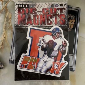 John Elway magnet still in wrapper from 90s